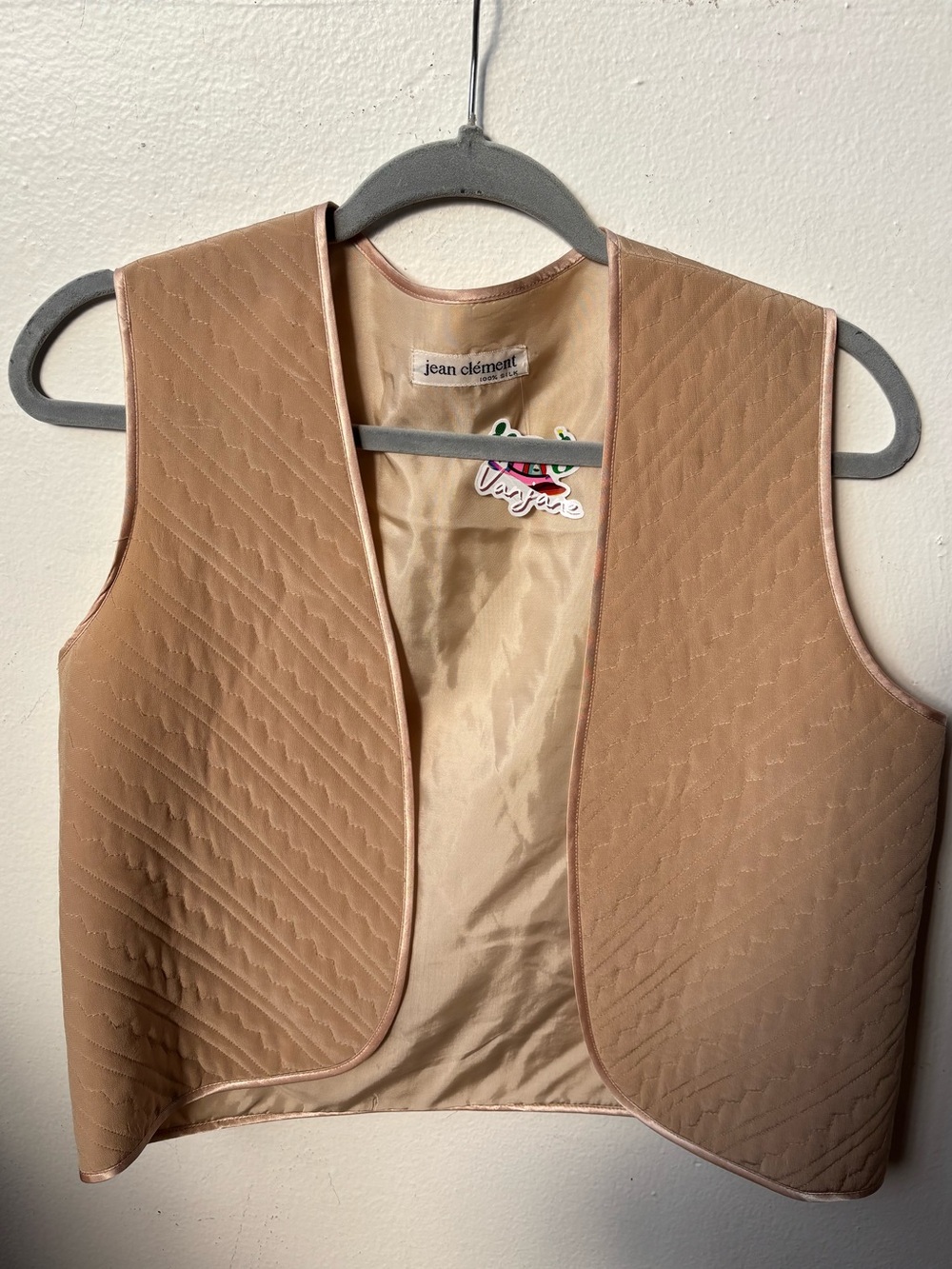 Vintage Women's Quilted Tan Vest